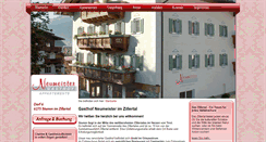 Desktop Screenshot of gasthof-neumeister.com